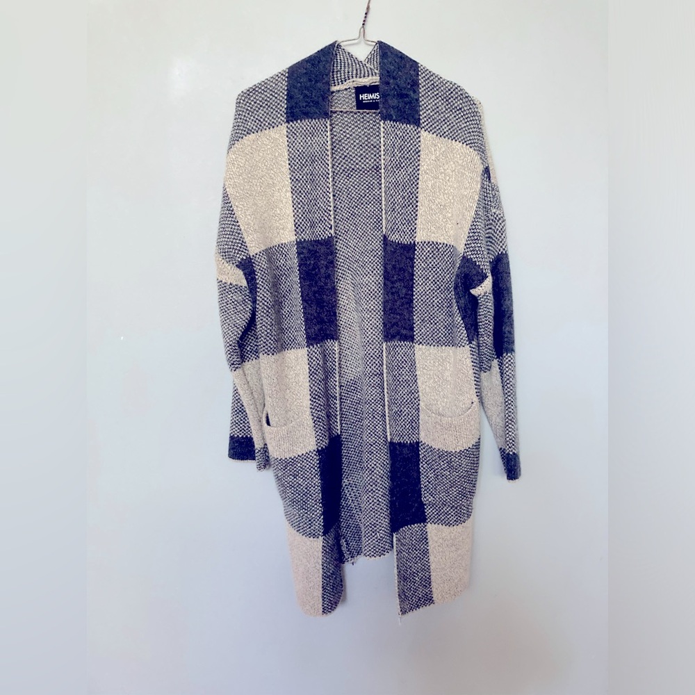 Heimish USA long wool cardigan.size medium.